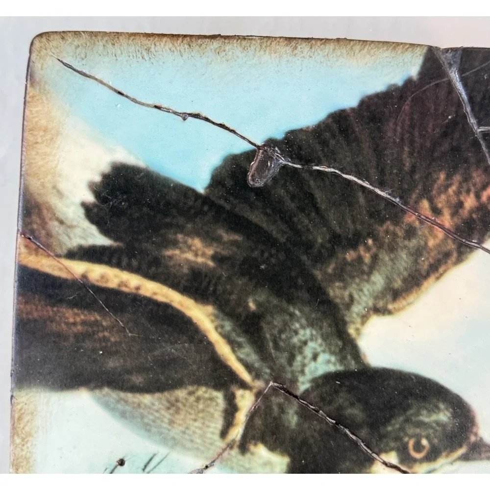 Sid Dickens Memory Block T-118 Bird In Flight RARE Retired Tile #965